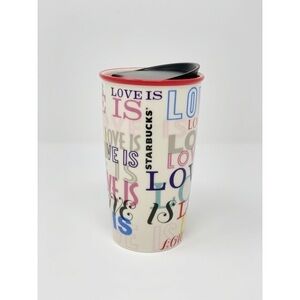 Starbucks Travel Mug Ceramic “Love Is”